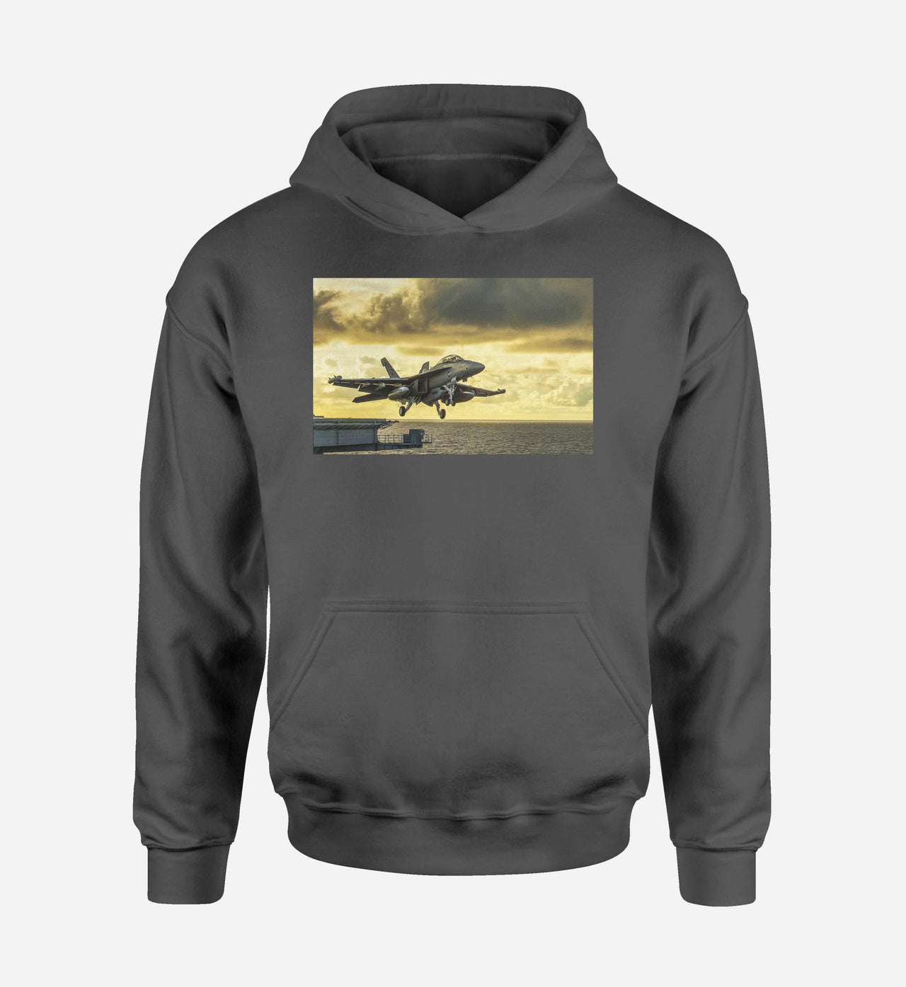 Departing Jet Aircraft Designed Hoodies