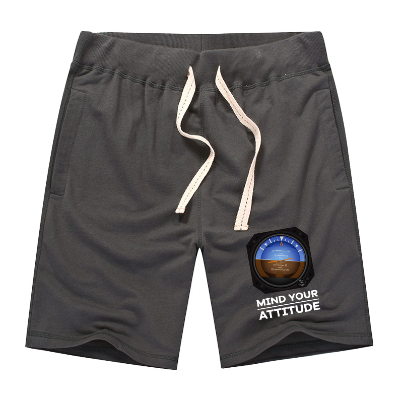 Mind Your Attitude Designed Cotton Shorts