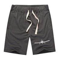 Thumbnail for Piper PA28 Silhouette Plane Designed Cotton Shorts