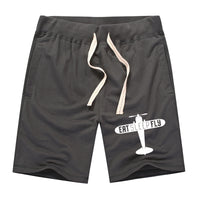 Thumbnail for Eat Sleep Fly & Propeller Designed Cotton Shorts