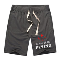 Thumbnail for I'D Rather Be Flying Designed Cotton Shorts