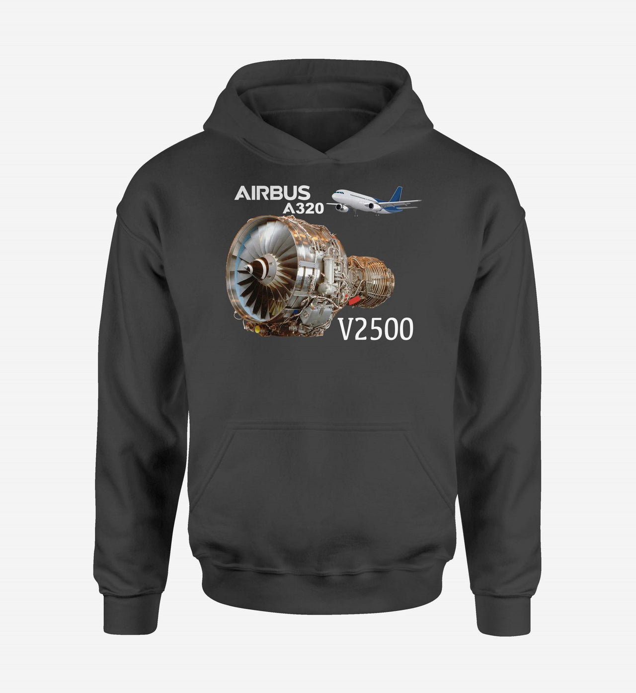Airbus A320 & V2500 Engine Designed Hoodies
