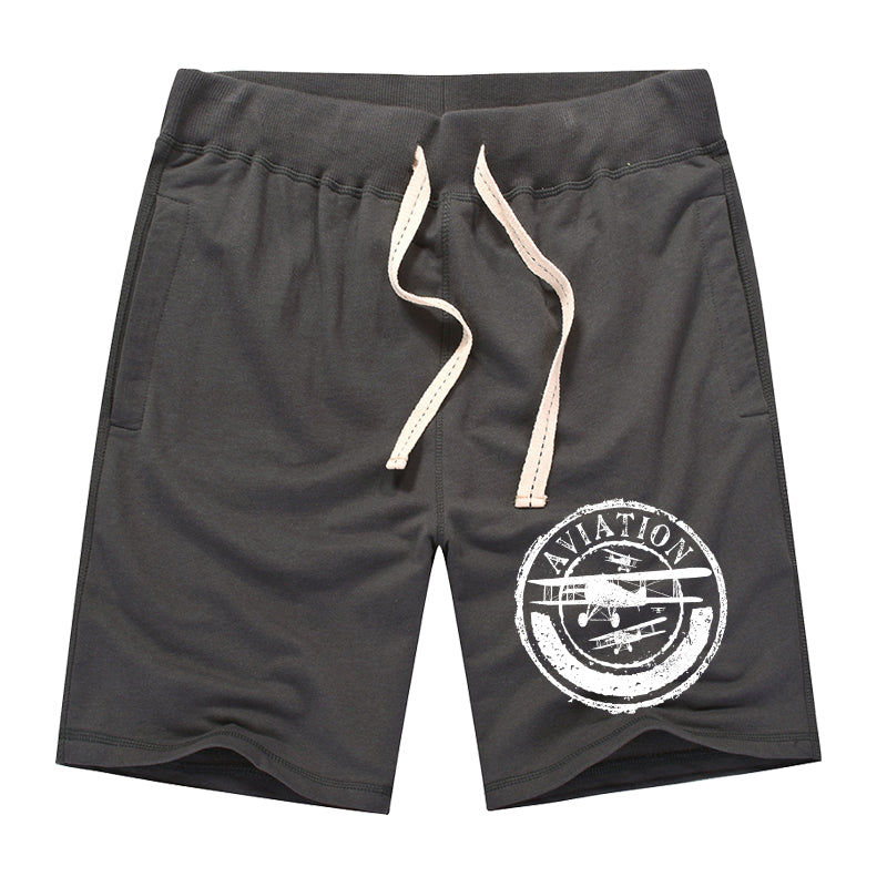 Aviation Lovers Designed Cotton Shorts