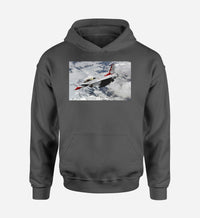 Thumbnail for US Air Force Show Fighting Falcon F16 Designed Hoodies