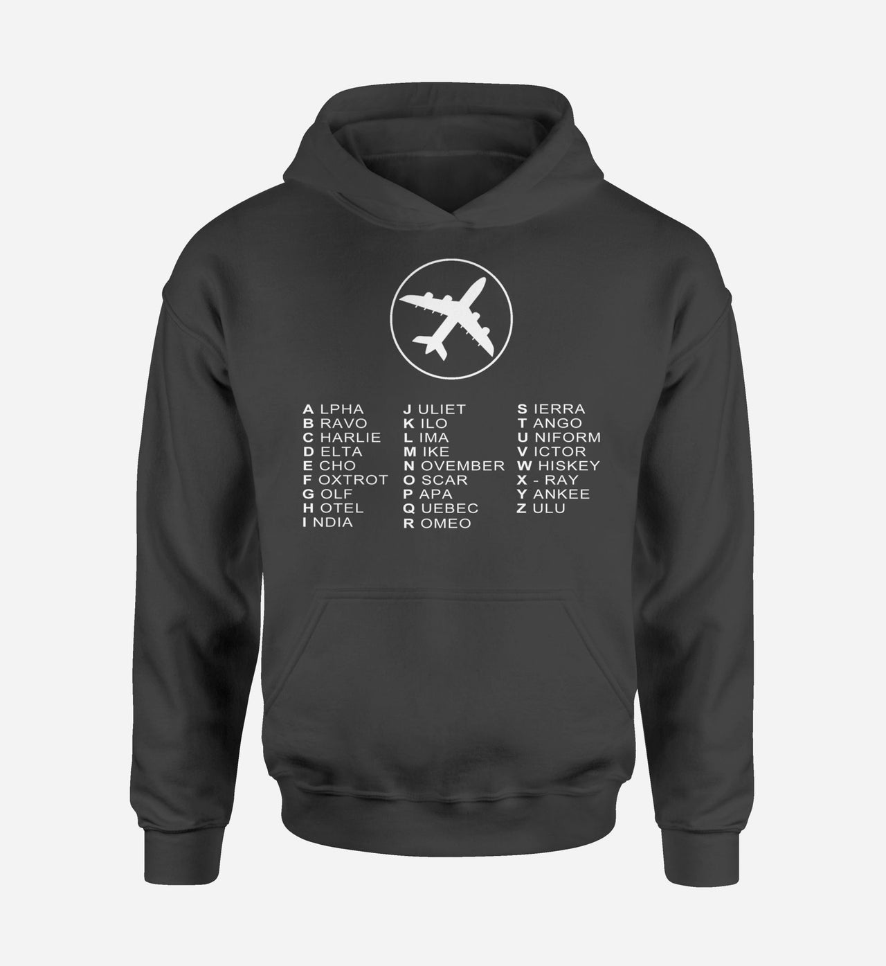 Aviation Alphabet 2 Designed Hoodies