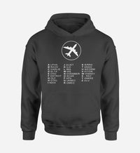 Thumbnail for Aviation Alphabet 2 Designed Hoodies