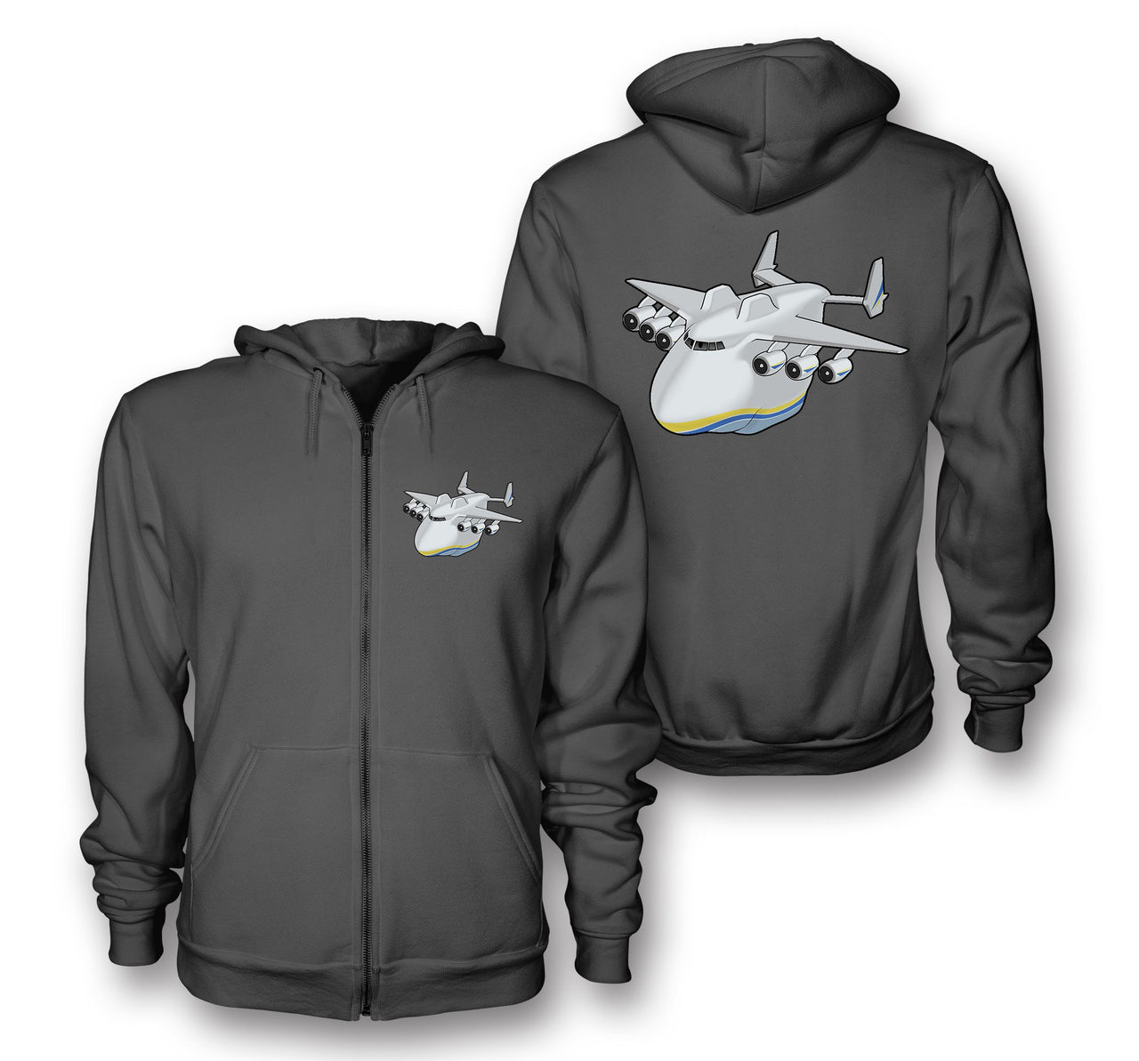 Antonov 225 (2) Designed Zipped Hoodies
