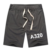 Thumbnail for A320 Flat Text Designed Cotton Shorts
