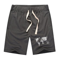 Thumbnail for World Map (Text) Designed Cotton Shorts