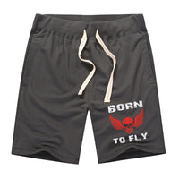 Thumbnail for Born To Fly SKELETON Designed Cotton Shorts