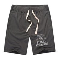 Thumbnail for Trust Me I'm a Flight Attendant Designed Cotton Shorts