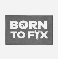 Thumbnail for Born To Fix Airplanes Designed Door Mats