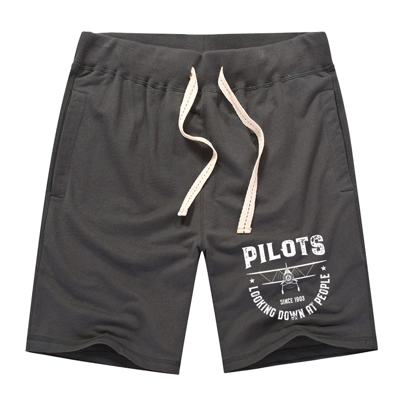 Pilots Looking Down at People Since 1903 Designed Cotton Shorts