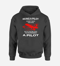Thumbnail for If You're Cool You're Probably a Pilot Designed Hoodies