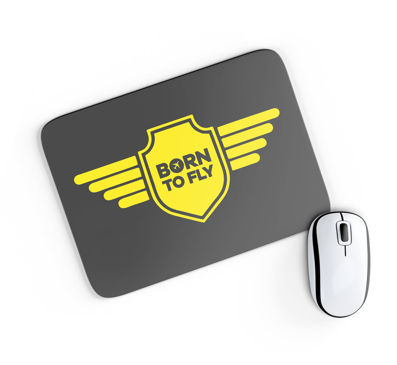 Born To Fly & Badge Designed Mouse Pads