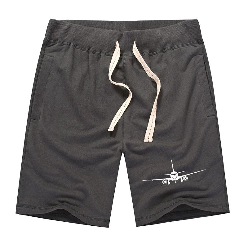 Sukhoi Superjet 100 Silhouette Designed Cotton Shorts