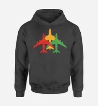 Thumbnail for Colourful 3 Airplanes Designed Hoodies