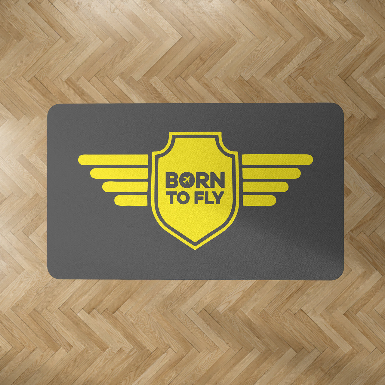 Born To Fly & Badge Designed Carpet & Floor Mats