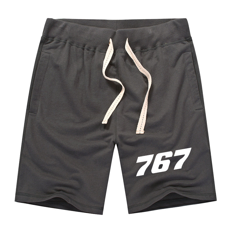 767 Flat Text Designed Cotton Shorts