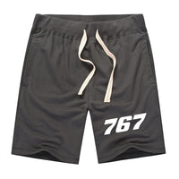 Thumbnail for 767 Flat Text Designed Cotton Shorts