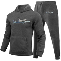 Thumbnail for Space shuttle on 747 Designed Hoodies & Sweatpants Set