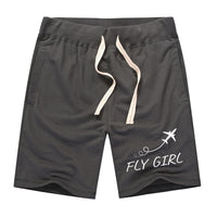 Thumbnail for Just Fly It & Fly Girl Designed Cotton Shorts