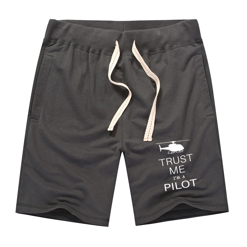 Trust Me I'm a Pilot (Helicopter) Designed Cotton Shorts
