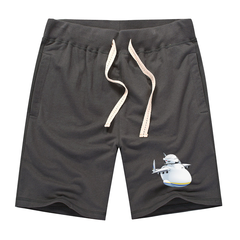 Antonov 225 And Buran Designed Cotton Shorts