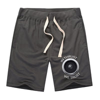 Thumbnail for In Thrust We Trust Designed Cotton Shorts
