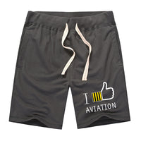 Thumbnail for I Like Aviation Designed Cotton Shorts