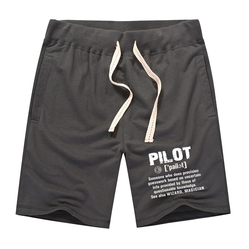 Pilot [Noun] Designed Cotton Shorts