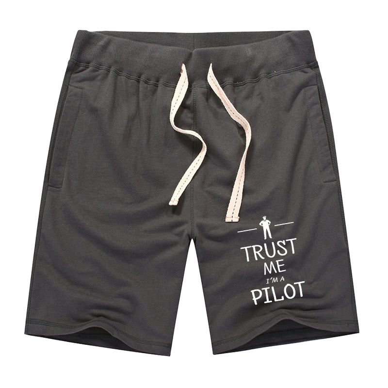 Trust Me I'm a Pilot Designed Cotton Shorts