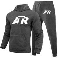 Thumbnail for ATR & Text Designed Hoodies & Sweatpants Set