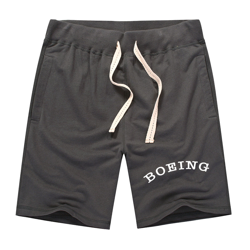 Special BOEING Text Designed Cotton Shorts