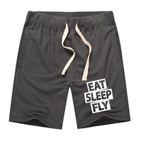 Thumbnail for Eat Sleep Fly Designed Cotton Shorts