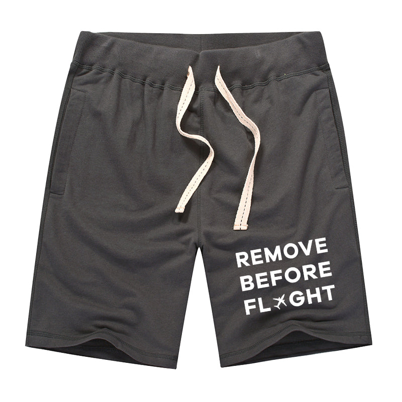 Remove Before Flight Designed Cotton Shorts