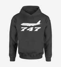 Thumbnail for Boeing 747 - Queen of the Skies (2) Designed Hoodies