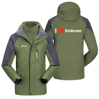 Thumbnail for I Love Embraer Designed Thick Skiing Jackets