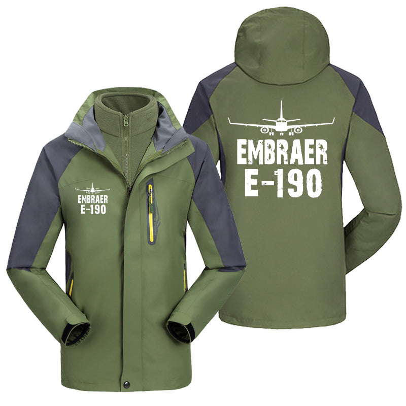 Embraer E-190 & Plane Designed Thick Skiing Jackets