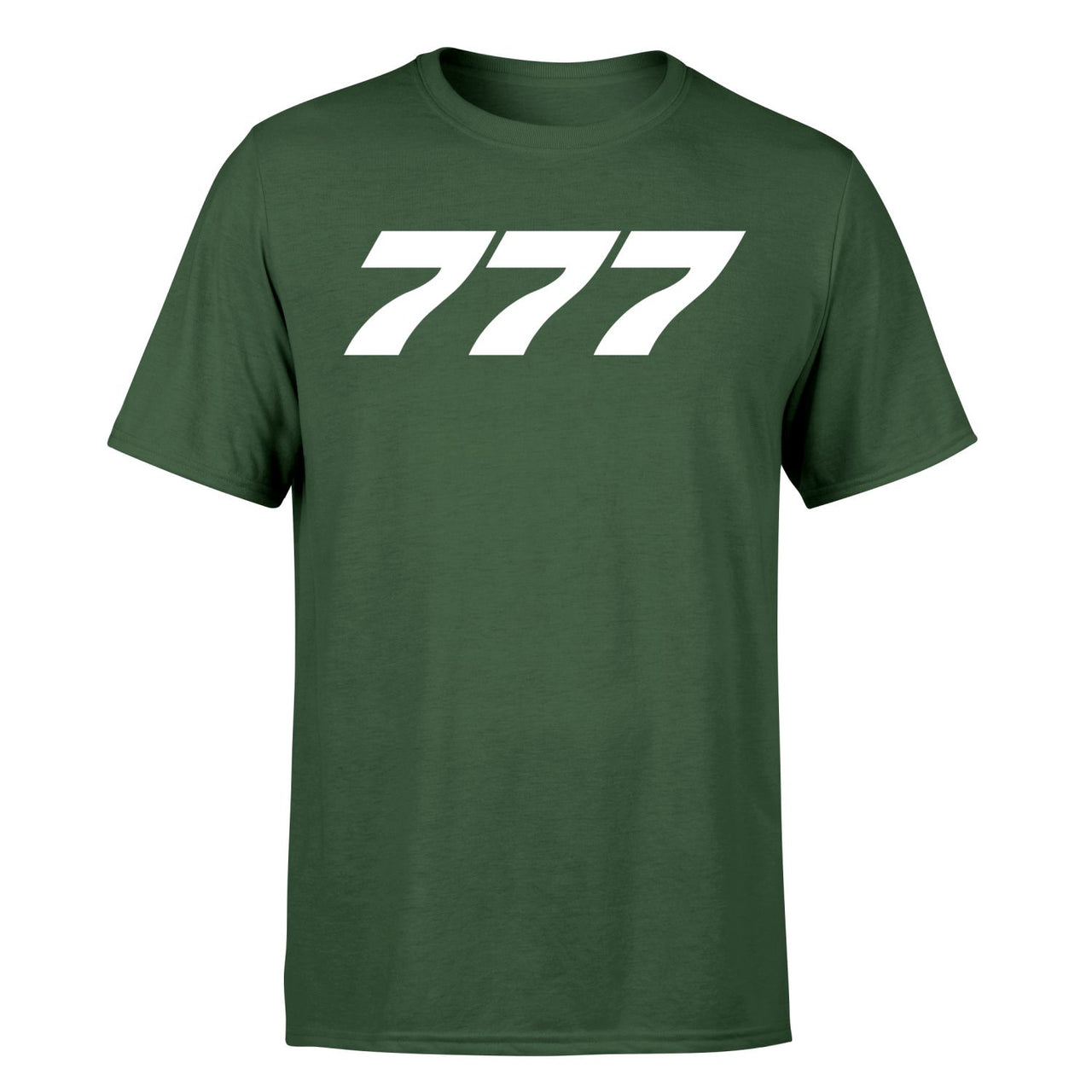 777 Flat Text Designed T-Shirts