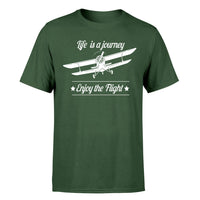 Thumbnail for Life is a journey Enjoy the Flight Designed T-Shirts