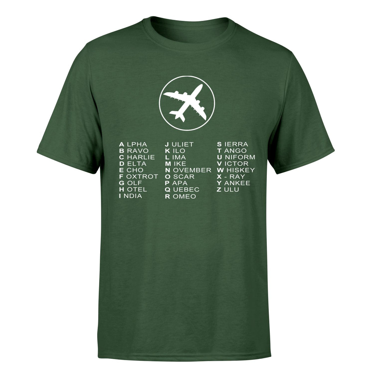Aviation Alphabet 2 Designed T-Shirts