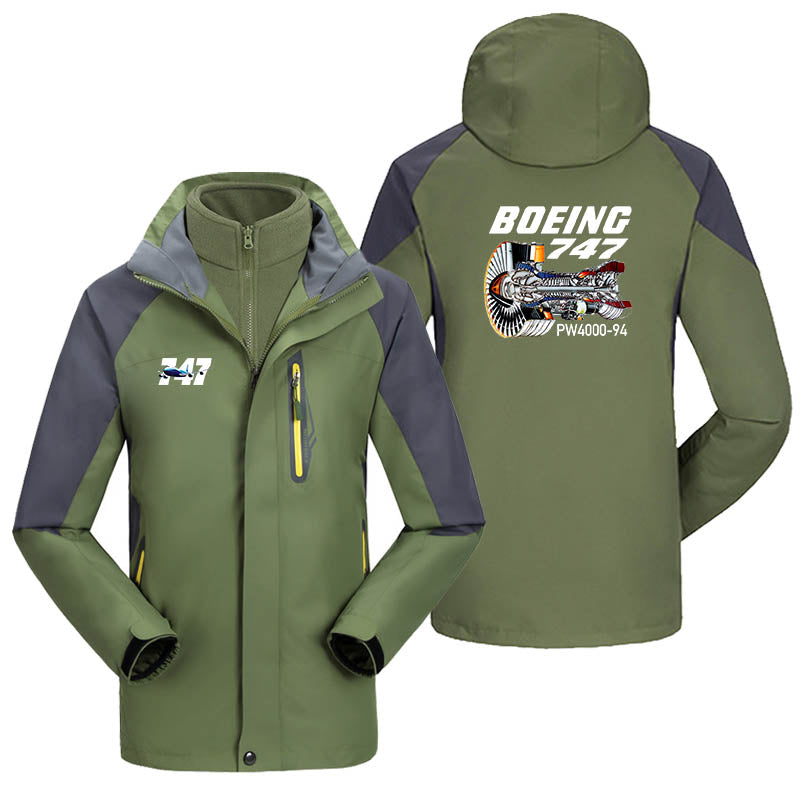 Boeing 747 & PW4000-94 Engine Designed Thick Skiing Jackets