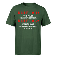Thumbnail for Rule 1 - Pilot is Always Correct Designed T-Shirts