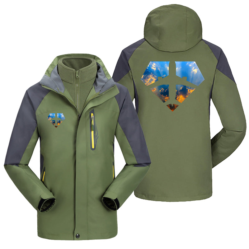 Supermen of The Skies (Sunrise) Designed Thick Skiing Jackets