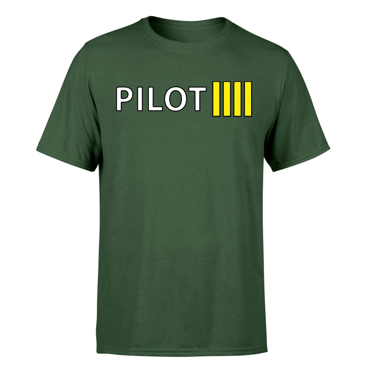 Pilot & Stripes (4 Lines) Designed T-Shirts