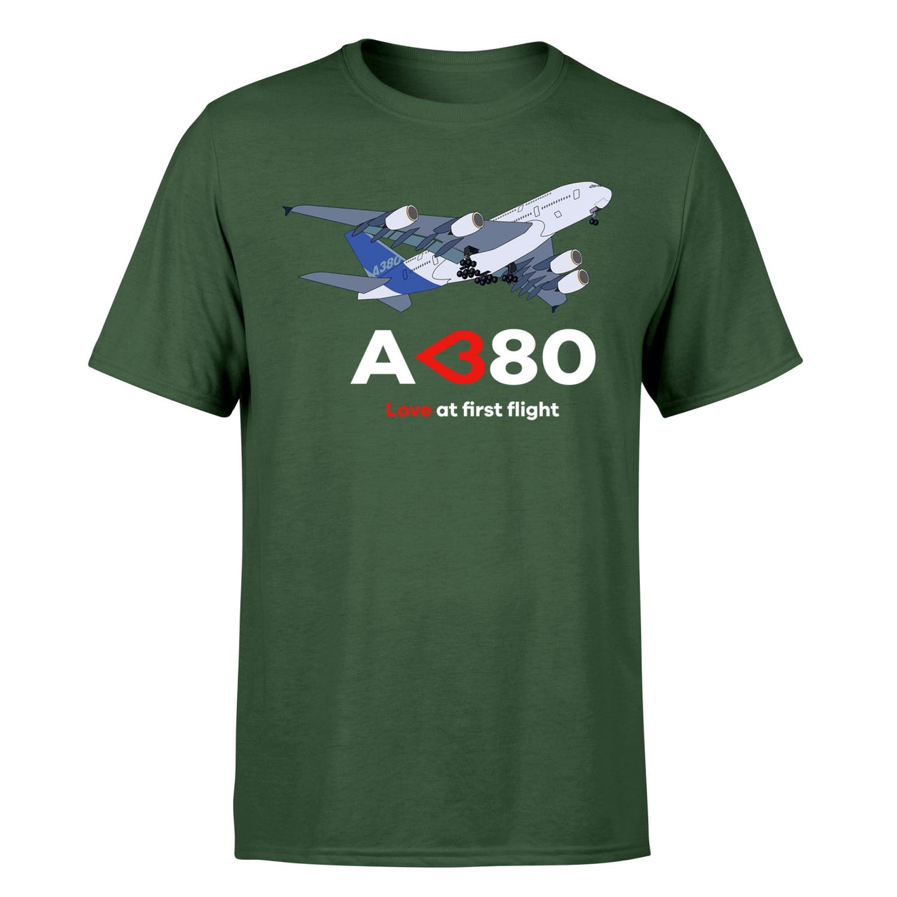 Airbus A380 Love at first flight Designed T-Shirts