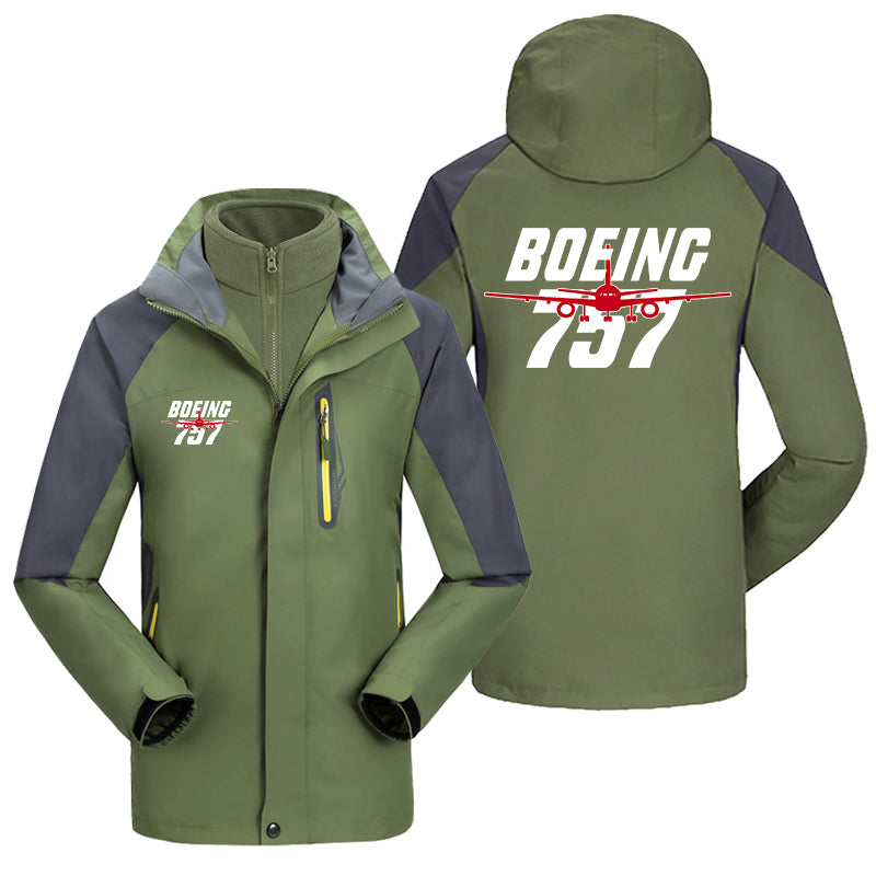 Amazing Boeing 757 Designed Thick Skiing Jackets