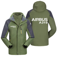 Thumbnail for Airbus A319 & Text Designed Thick Skiing Jackets