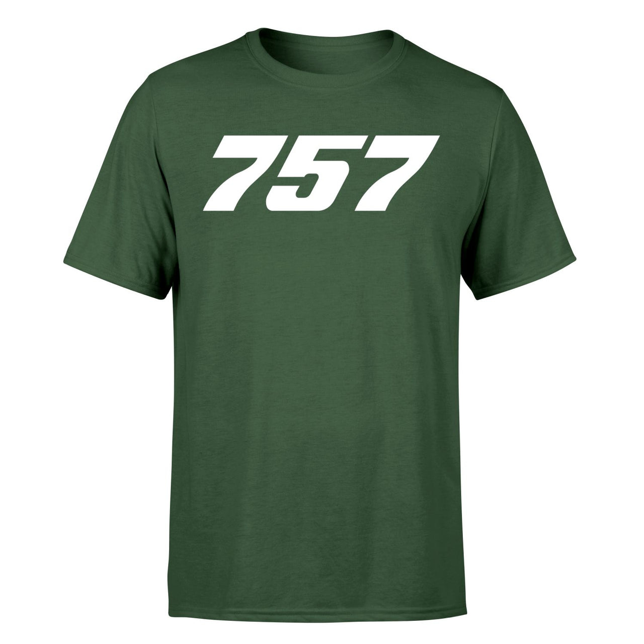 757 Flat Text Designed T-Shirts
